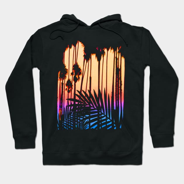 Tropical Paradise Sunset Hoodie by robotface